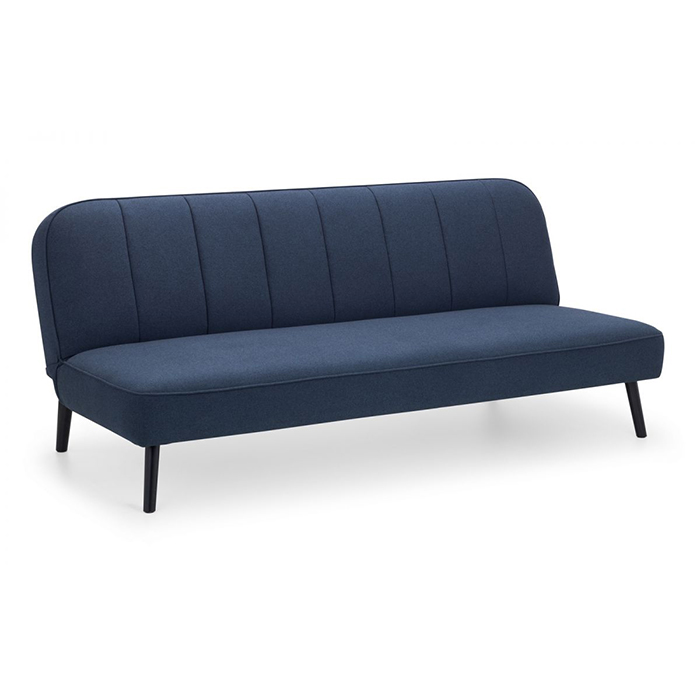 Miro Blue Fabric Curved Back Sofabed